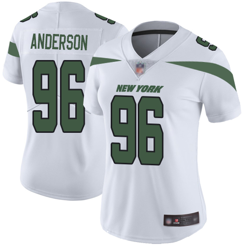 New York Jets Limited White Women Henry Anderson Road Jersey NFL Football #96 Vapor Untouchable->youth nfl jersey->Youth Jersey